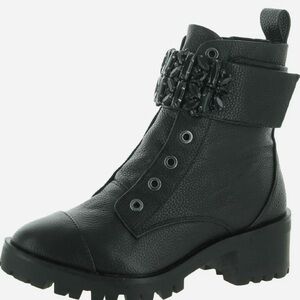 Karl Lagerfeld Black Combat Boots